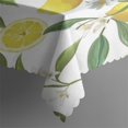 thumbnail image 3 of Rectangle Waterproof Lemon Tablecloth Reusable Washable Weight Fabric Table Covers for Restaurant,Picnic,Indoor and Outdoor Dining 60 Inch X 84 Inch, 3 of 5