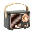 thumbnail image 3 of Haut-parleur Vintage, Haut-Parleur Rétro Compact Modes de Jeu Multiples 50Hz à 18KHz pour l'Extérieur Noir, 3 of 8