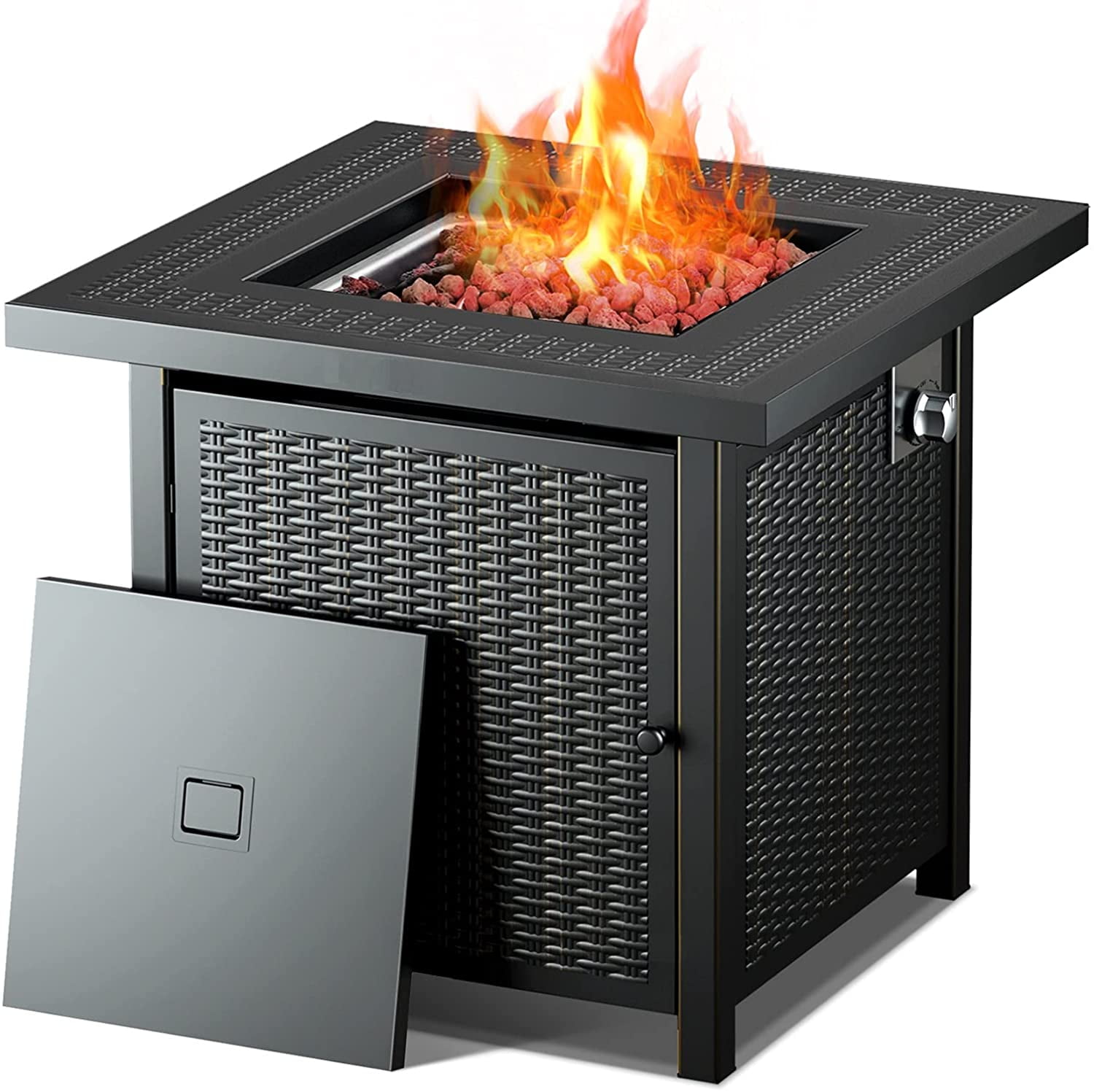Tacklife Outdoor Heating, Propane Fire Pit Table,28inch 50,000 BTU