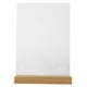 thumbnail image 1 of Soporte de acrílico para carteles, soporte de escritorio para guardar menús de restaurante con base de madera (A6), 1 of 7