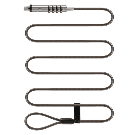 4 Digital Universal Lock USB Laptop Security Cable Lock for Computer alloy Silver,1 * Laptop lock