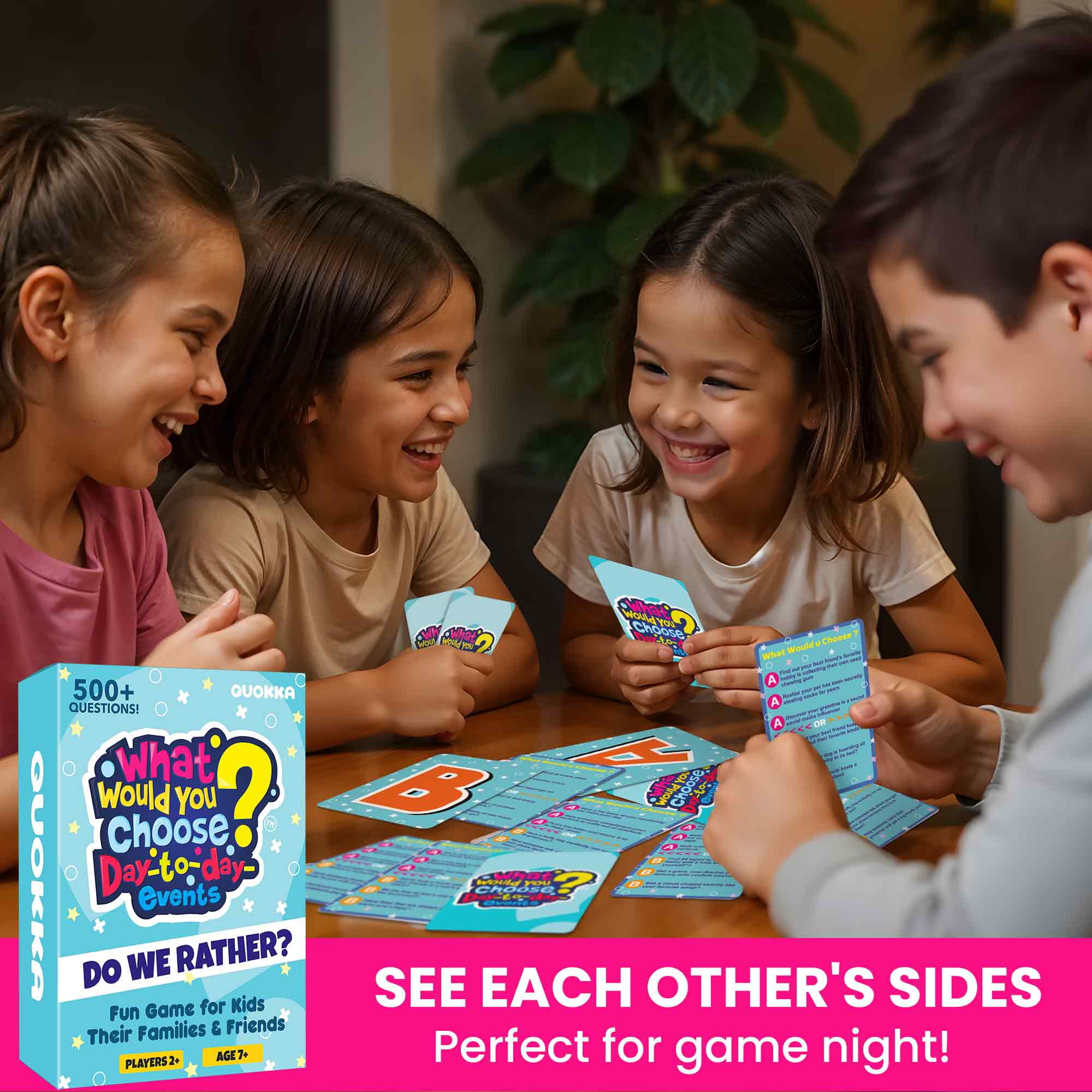 Quokka Card Game for Kids & Adults - What Would You Chose Game with Hilarious Icebreaker Questions - Fun Party & Family Board Game