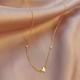 thumbnail image 4 of 18k Gold Plated Heart Choker Necklaces for Women Stainless Steel Simple Cute Love Heart Pendant Necklace Dainty Layered Choker Jewelry, 4 of 6