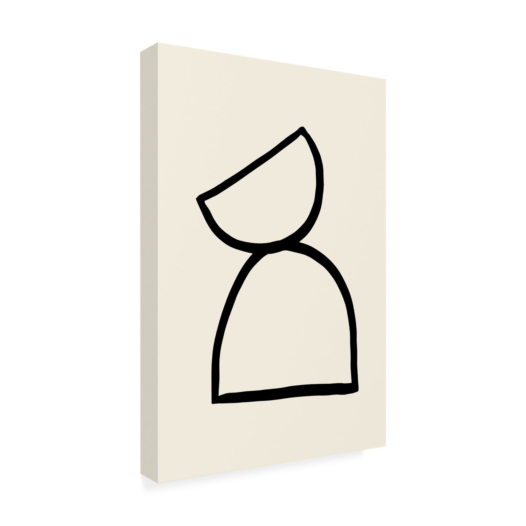 Canvas Wall Art - Pictufy Studio 'Shape 08' Wall Art for Living Room, Bedroom, or Office Décor by Trademark Fine Art - 30 x 47 Inches