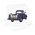 thumbnail image 5 of 3drose, Funny Cute Brittany Spaniel Puppy Dogs in Blue Pickup Truck Cartoon, 12 Greeting Cards with Envelopes, 5 of 7