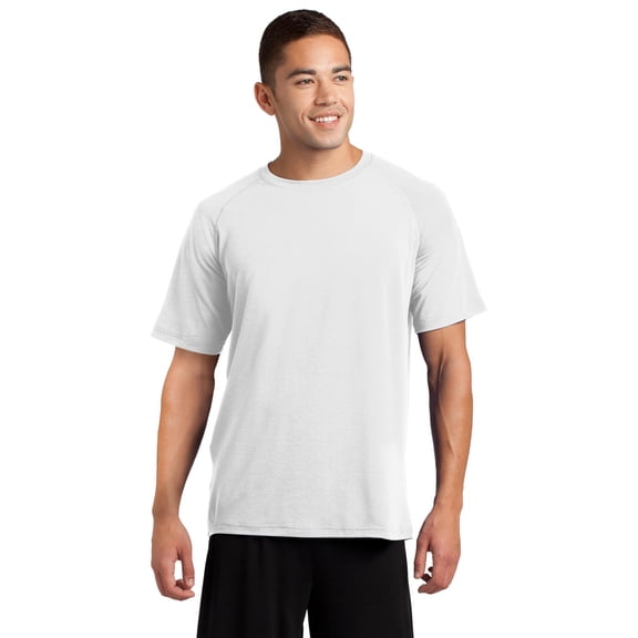 Sport-Tek ST700 Mens Ultimate Performance Crew, White - 4XL