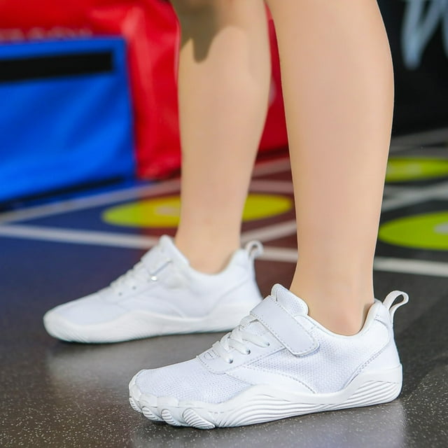 NOKIO Chaussures pour Enfants Largeur Grand pour Garçons Filles, Espadrilles de Course et de Randonnée Respirantes Légères Souples Antidérapantes pour Sports de Plein Air