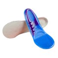 thumbnail image 1 of EeaseMX 1 par de plantillas deportivas de silicona de alta elasticidad con amortiguación para hombres y mujeres, talla L, color azul., 1 of 8
