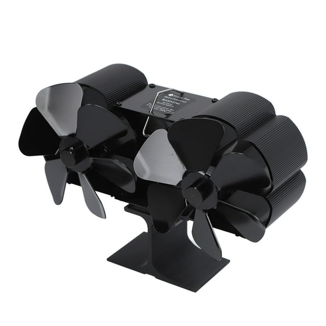 Ventilador De Chimenea Con Energía TérmicaConductividad TérmicaVentilador De Estufa Alimentado Por Calor NegroCabezal Dual Resistente Al Desgaste Para Comedor ANGGREK Otros