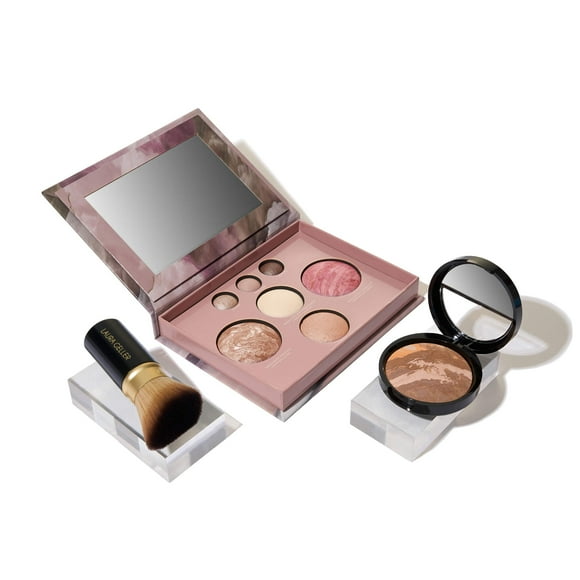 Set de maquillaje LAURA GELLER NEW YORK Baked con base y brocha