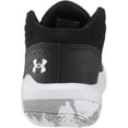 thumbnail image 3 of Under Armour Unisex-Child Pre-School Jet 21 Basketball Shoe Little Kid 4-8 Years 3 Little Kid Black/White, 3 of 8