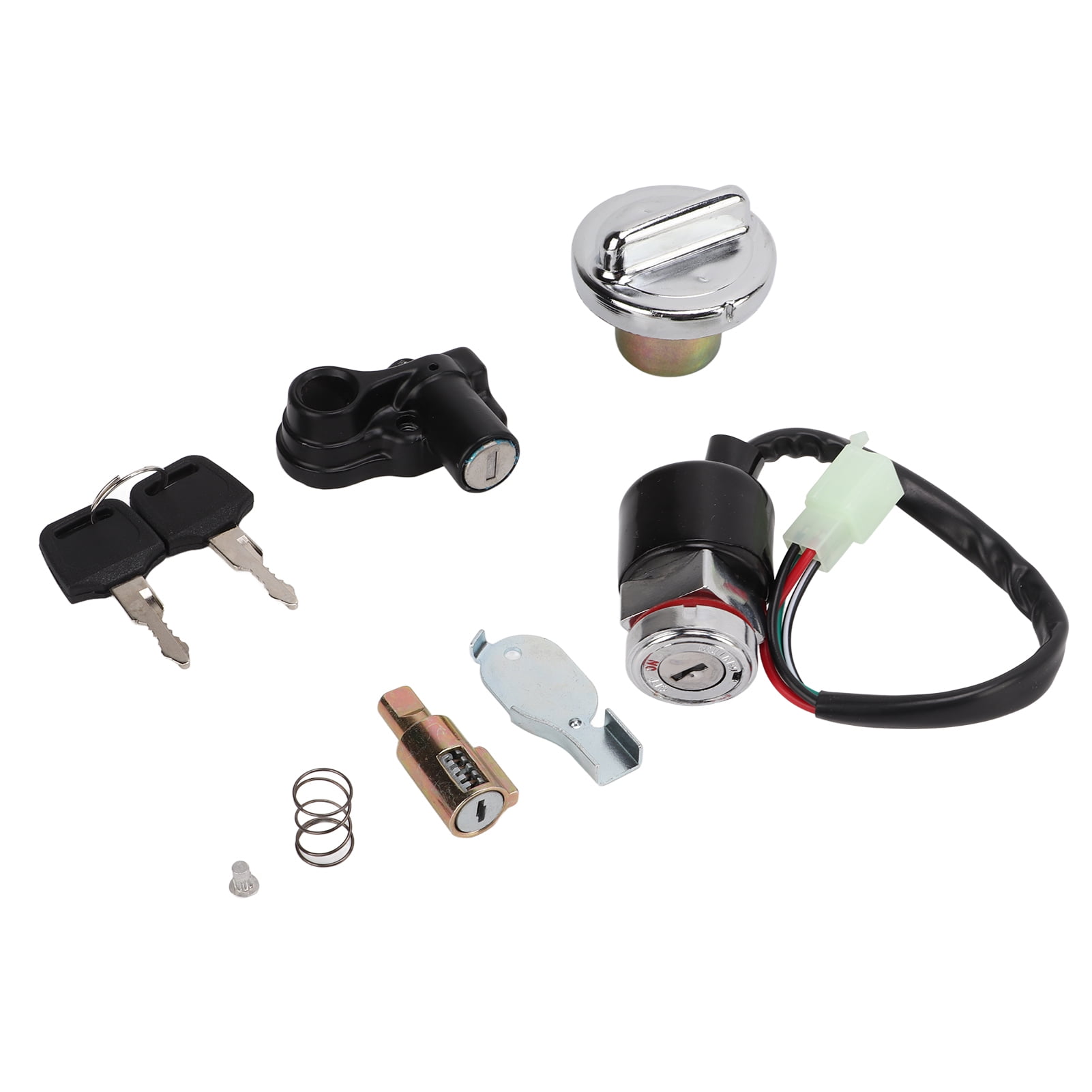 Motorcycle Parts Wearproof Practical Ignition Switch Fuel Set Metal Alloy For Repair