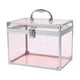 thumbnail image 1 of Organizador de maquillaje acrílico, vitrina para cosméticos, elegante caja de corona transparente, Rosa claro, 1 of 8