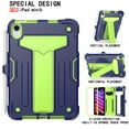 thumbnail image 2 of for iPad mini 6th Gen 8.3" 2021 Case with Pencil Holder & Kickstand, Shockproof Drop Proof Kids Friendly Rugged Full Body Protective Case Cover for iPad mini 6th Gen 8.3" 2021, Navy+Green, 2 of 4