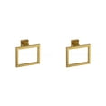 thumbnail image 3 of stanreset 1/2/3/5 Bathroom Hardware Set Stainless Steel Towel Bar Ring Paper Holder Multifunction Robe Hook Modern Style Rack Kit Gold ring 2PCS, 3 of 6