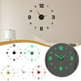 thumbnail image 2 of FurNest Luminous Digital Clock Wall Sticker Clock Silent Wall Clock Home Decor, 2 of 9