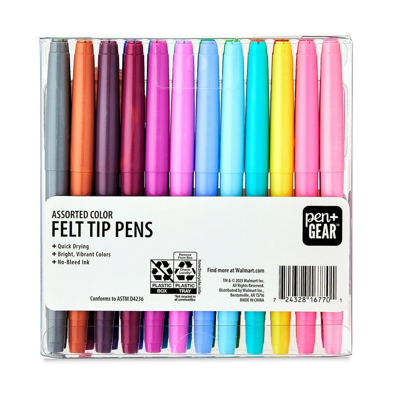 Colour Therapy 20 Rainbow Fine Felt Tip Pens. Bright Range of