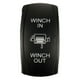 thumbnail image 1 of 7pin Laser Momentary Rocker Switch Winch In Winch Out 12v On-off-on Led Light Green, 1 of 4