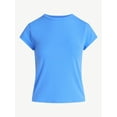 thumbnail image 5 of Free Assembly Women's and Women's Plus Cap Sleeve Tee, Sizes XS-4X, 5 of 5