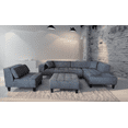thumbnail image 2 of Stendmar 4pc 117" to 153"  Modern Dark Gray Microfiber Sectional Couch Sofa S1107RDG, 2 of 6
