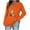 Orange-Halloween Shirts, variant on Jsaierl Womens Halloween Shirts Funny Pumpkin Ghost Graphic Tees Work V Neck T-shirt Long Sleeve Tunic Blouse Tops Halloween Costumes