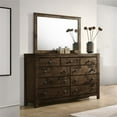thumbnail image 7 of Pemberly Row Modern Solid Wood Dresser with Mirror in Rustic Gray, 7 of 7