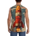 thumbnail image 4 of Fotbe Rusty Rocket Launch Men's Camiseta sin Mangas Estampada para Hombres, Playera Casual para Gimnasio, Entrenamiento, Playa-Medium, 4 of 7