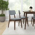 thumbnail image 7 of Akira Modern Solid Wood Walnut Kitchen & Dining Room Table and Chairs for 4, 7 of 7