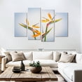 thumbnail image 3 of Elephant Stock Yellow Strelitzia Wall Art - Horizontal Multi Panel Canvas - Living Room Wall Decor - Floral And Botanical Multi Panel - Blue And Green Decor - 84" x 54", 3 of 8