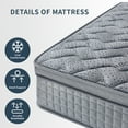 thumbnail image 5 of VFD 10 inch Full Size Hybrid Mattress - Medium Firm, Memory Foam & Pocket Springs, Motion Isolation, Edge Support, Pressure Relief, Ships Compressed, 5 of 11