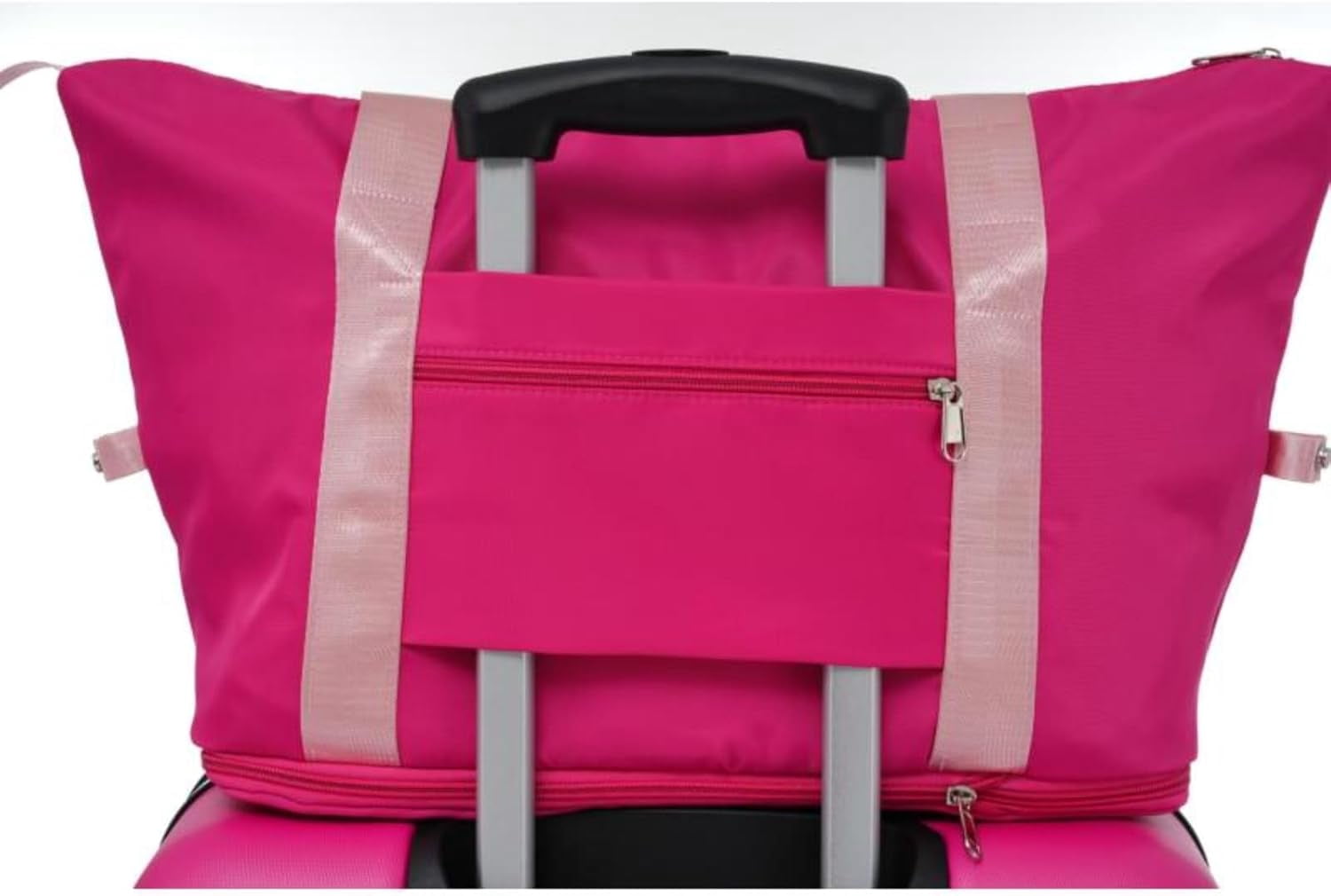 LuxyHoom Luggage Sets 4 pcs Spinner Suitcase w Travel Bag, Hard Shell Luggage with TSA Lock Lightweight, Hardshell ABS for Kids, Women, Men, Airline Approved Carry On, 16" 20" 24" 28" (Pink)