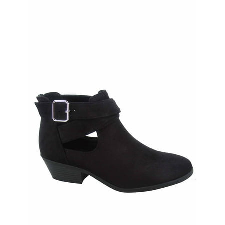 

Mafic-s Women s Fashion Almond Toe Zip Chunky Low Heel Ankle Booties Shoes