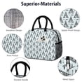 thumbnail image 4 of Reusable Travel Lnsulated Lunch Bag for Women & Men-Leakproof Water-Resistant Cooler Tote,Large Capacity(10.6x8.7x6.3in)for Work,Office,Travel,Picnic,Beach., 4 of 7