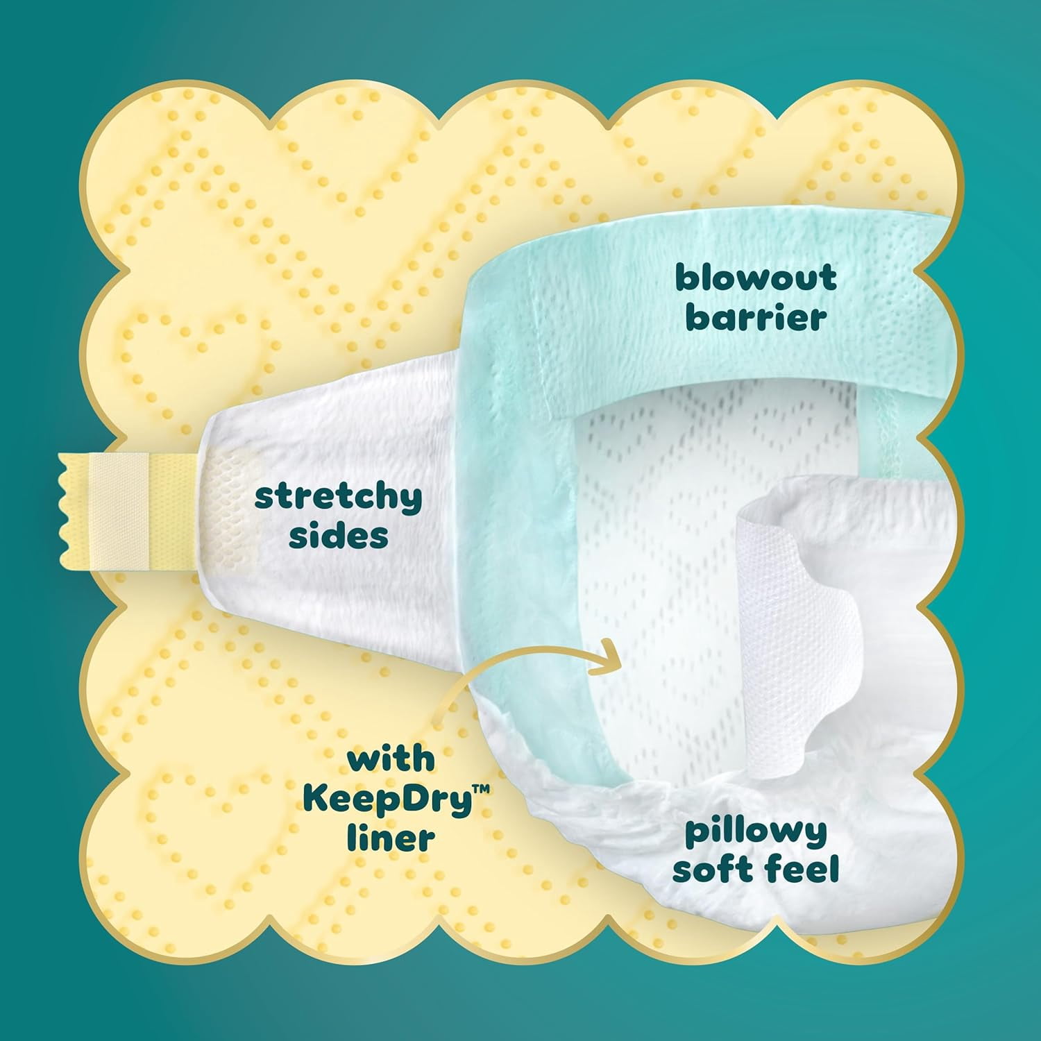 YANTONG Swaddlers Diapers, Size 5 (20-37 lbs), 132 Count, Absorbent, Keeps Baby Dry and Comfortable, Skin Safe Disposable Baby Diaper (Packaging May Vary)