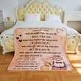 thumbnail image 2 of Gift to My Man Fleece Blanket,Personalized Bed Flannel Throw Blanket, Father's Day Wedding Anniversary Valentines Gift for Husband Dad (60“X50, to My Man), 2 of 5