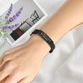 thumbnail image 2 of Men's Bracelet Silicone Sport Wristband Confirmation Gift for Dad 8.26 inch -MY HERO#M03, 2 of 6