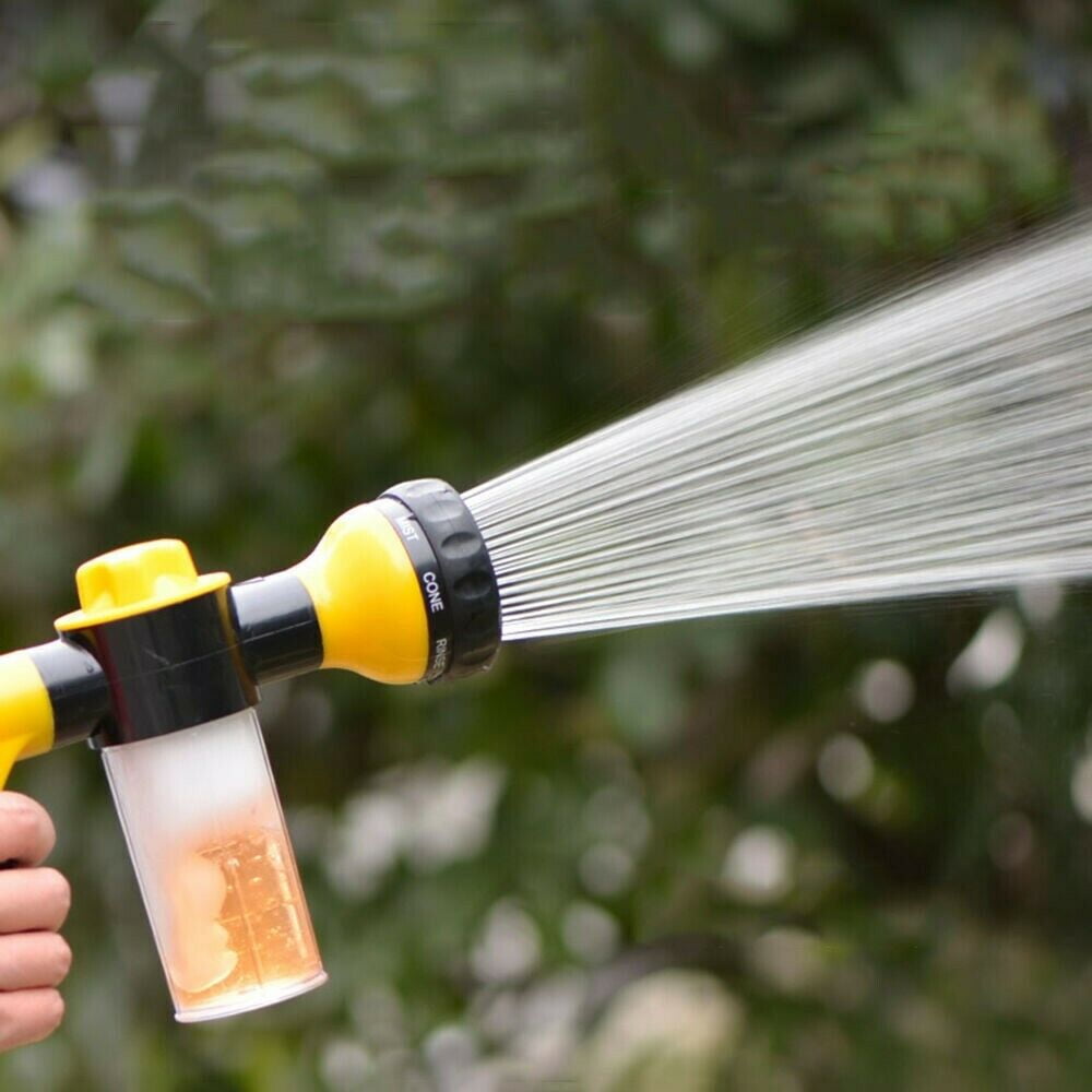 Hose Spray Nozzle, High Pressure Garden Hose Nozzle with Soap Dispenser, Car Wash Foam Gun for Watering Plants, Cleaning
