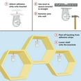 thumbnail image 6 of Excello Global Products Honeycomb Toilet Paper Holder with Bees - Holds 9 Rolls - Multiple Configurations, Yellow, 6 of 8