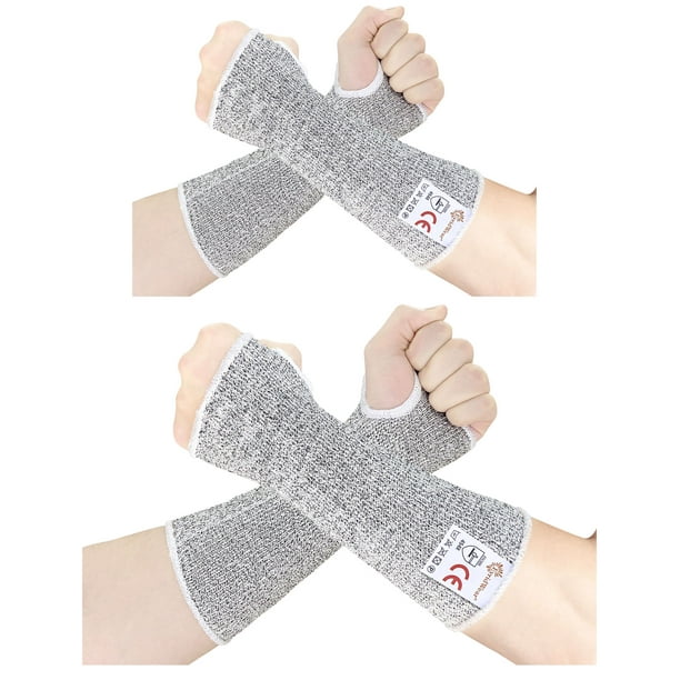 EvridWear 2 Pairs Arm Protection Sleeves, Level 5 Cut Resistant Sleeve