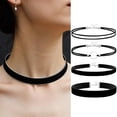 thumbnail image 2 of Lerpwige Allergy Resistant Black Textile Necklace Pair With 30cm+5cm Chain Sturdy Material For Sensitive Skin Care, 2 of 6