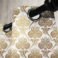 thumbnail image 3 of Ambesonne Damask Grommet Curtain, Ombre Abstract Floral, 50" x 96", Caramel and Pale Yellow, 3 of 6