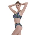 thumbnail image 6 of Picia Magic Toads in Hats Women's High Waisted Bikini Scoop Neck Swimsuit Two Pieces Bathing Suit-Medium, 6 of 8