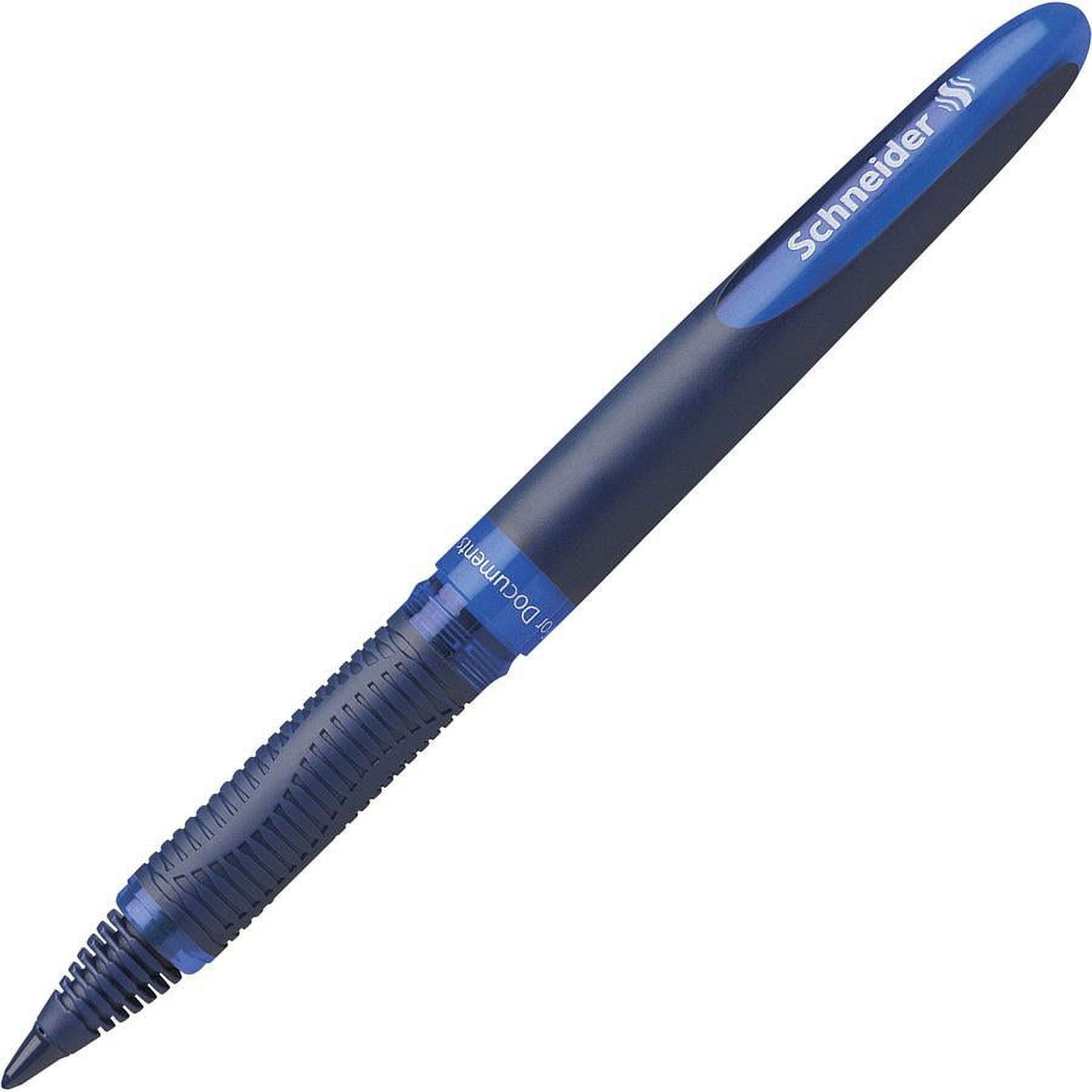Rediform® Schneider One Business Rollerball Pens, Medium Point, 0.6 mm, Blue Barrels, Blue Ink, Pack Of 10 Pens