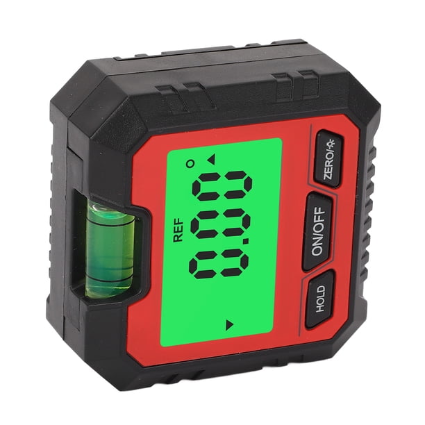 CAJA DE NIVEL Pantalla Digital LCD Base de Retroiluminada Magnética Mini Medidor de Ángulo de 4 x 90 Transportador para Tareas de Mediciónica de precisión