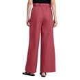 thumbnail image 4 of VEKDONE Wide Leg Elastic High Waisted Pants for Women Summer Loose Fit Palazzo Pants Summer Casual Lightweight Beach Vacation Travel Trousers for Daily Wear Red XXL, 4 of 8