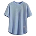 thumbnail image 4 of T Shirts for Men Short/long Sleeve Big & Tall Basic Tee Comfy Gradient Crew Neck Summer Outdoor Basic Tops, 4 of 4