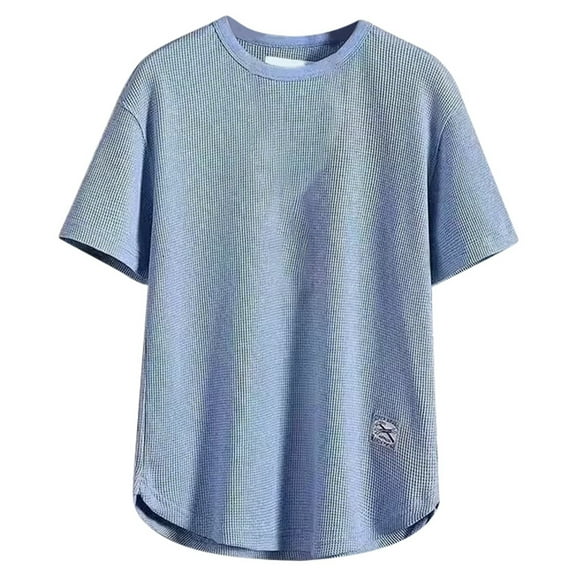 Razzly Men T Shirts Workout Shirt Large T Shirts Dark Tee Shirt Men Plain T Shirts T Shirts for Men Tall Mens Compression T Shirt Mens Shirts Large Sports T Shirt for Men Men T Shirts V Neck(Blue,M)
