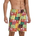 thumbnail image 5 of KLL Cute Cartoon Cat for Men's 1-Pack Shorts,Sleep Pajama Shorts for Men Soft Pj Shorts Men's Pajama Bottoms Sleepwear -4X-Large, 5 of 7