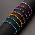 thumbnail image 1 of Pulseras turcas de la suerte contra el mal de ojo para mujeres y hombres, cuentas de cristal coloridas, pulsera con dijes de cuerda trenzada, regalo de joyería de amistad para parejas, 7 Uds. ER, 1 of 6