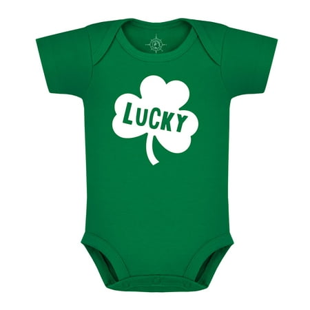 

Creative Knitwear St. Patrick s Day Lucky Baby Bodysuit Oxford 12 Months